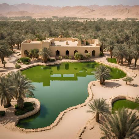 Scenic View of UNESCO Enlisted Al Ain Oasis, UAE