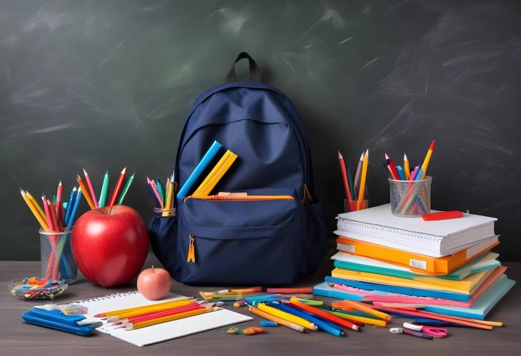 School Supplies Isolated Must Haves for Every Student