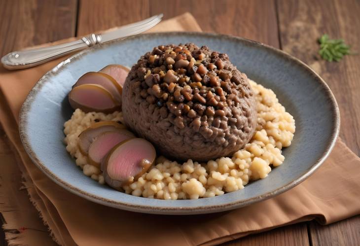 Scottish Haggis Spiced Sheeps Offal with Oats  Onions Recipe