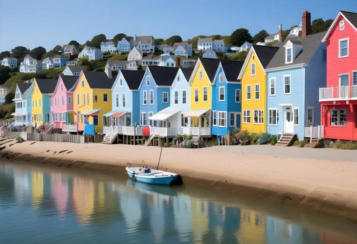 Seaside Town Festival Coastal Bliss and Vibrant Houses