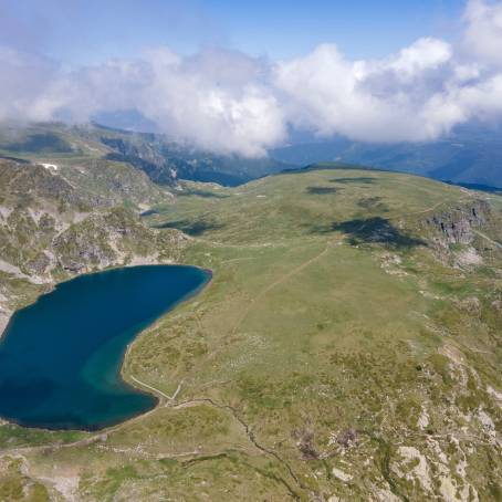 Seven Rila Lakes at Sunrise Bulgaria Aerial Wonders