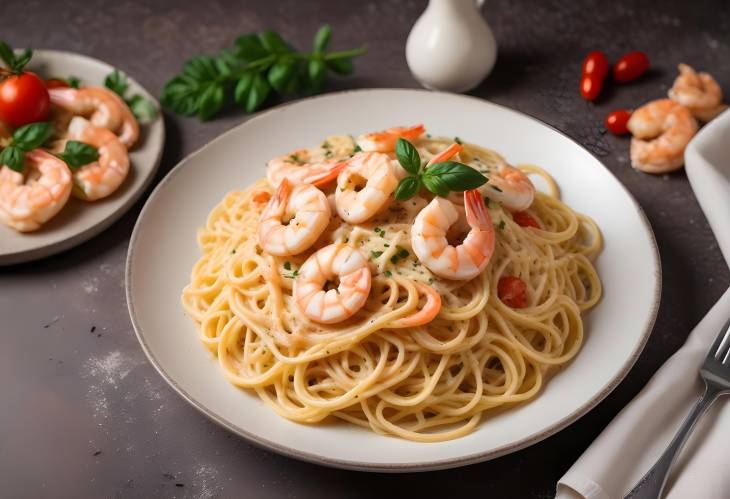 Shrimp Spaghetti in Creamy Homemade Sauce