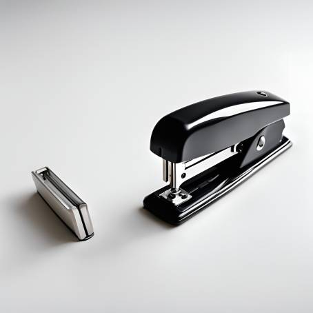 Simple Office Stapler Isolated on White Background Clean and Professional