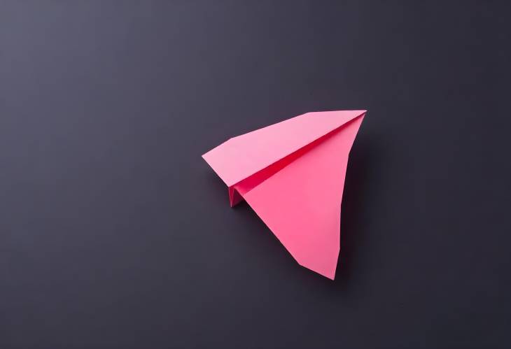 Simple Paper Plane Launched into the Sky