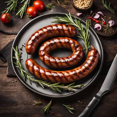 Sizzling Grilled Sausage with Rosemary  Perfect BBQ Meal