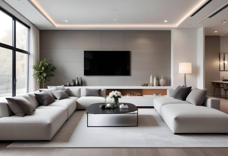 Sleek and Sophisticated Modern Minimalist Living Room Design