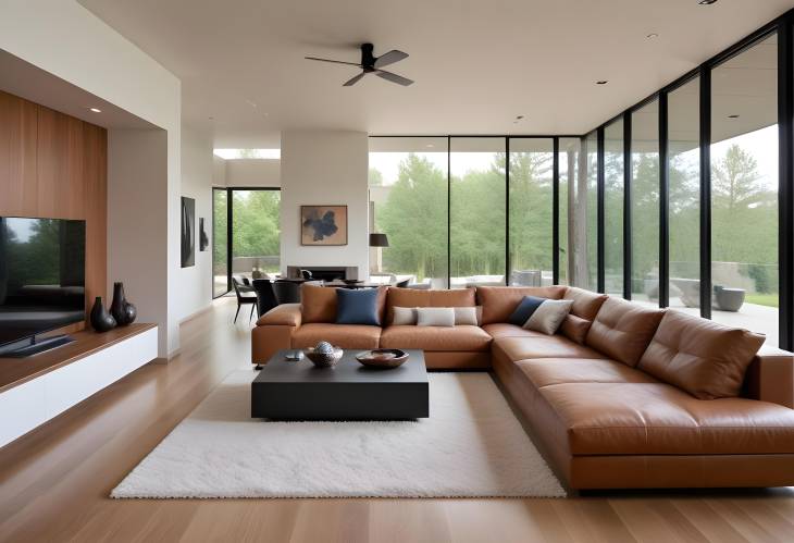 Sleek and Stylish Modern Living Room Elegant Furnishings and Contemporary Decor