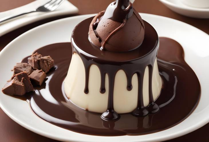 Smooth and Velvety Warm Chocolate Sauce with Rich Flavor