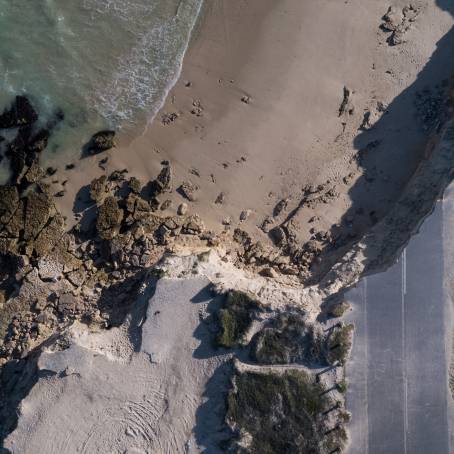 Soil Erosion and Landslide Damage Collapsed Roads and Cliff Erosion