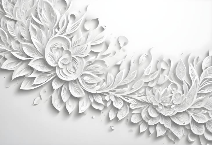 Sophisticated Abstract Pattern on White Background, Ideal for Elegant Banner Design