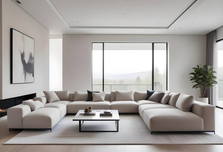 Sophisticated and Sleek Modern Minimalist Living Room Design