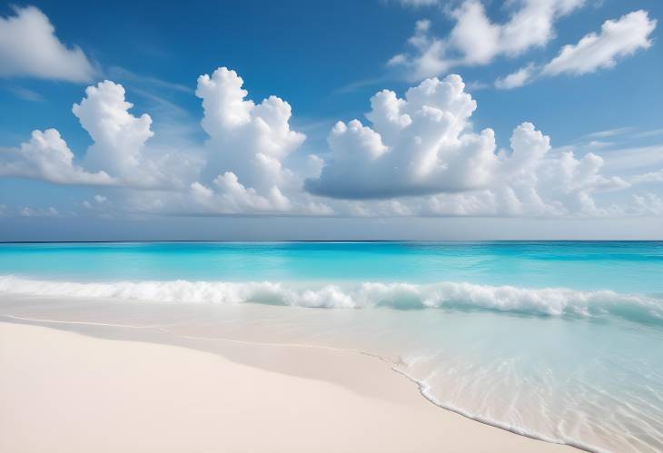 Spring Day at Maldives White Sand and Turquoise Ocean