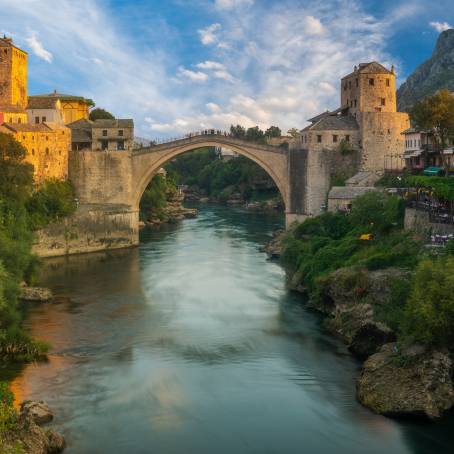 Stari Most Bridge Historic Icon of Mostar, Bosnia and Herzegovina