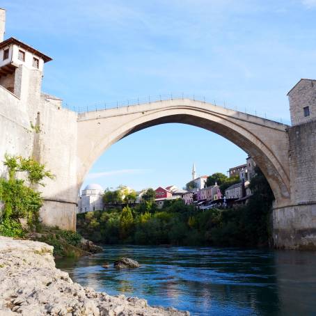 Stari Most Bridge Historic Old Bridge in Mostar, Bosnia