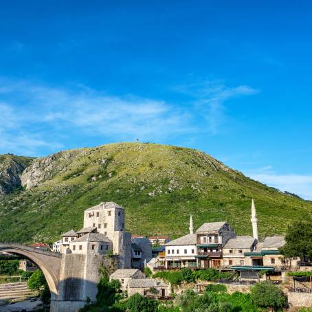 Stari Most Iconic Old Bridge in Mostar, Bosnia and Herzegovina