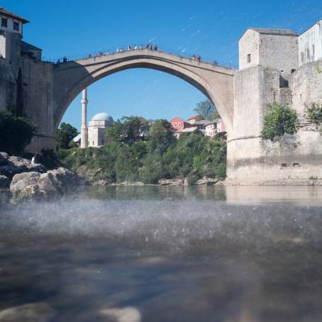 Stari Most in Mostar Historical Old Bridge in Bosnia and Herzegovina