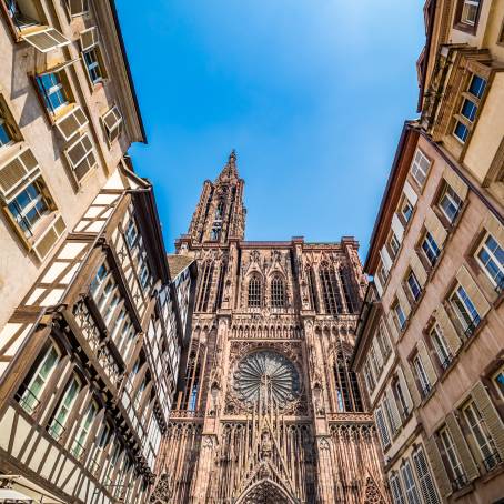 Strasbourg Cathedral Entrance, Strasbourg, France