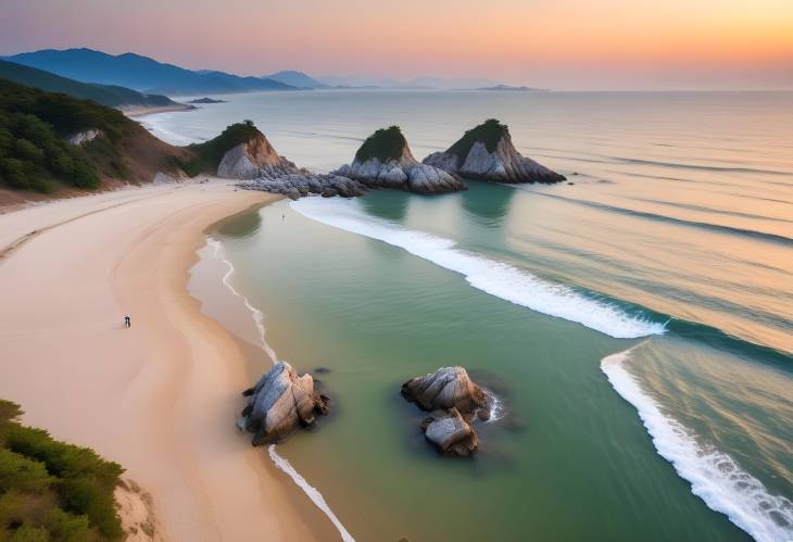 Stunning View of Wando Beach, South Korea with Turquoise Waters and Clear Skies