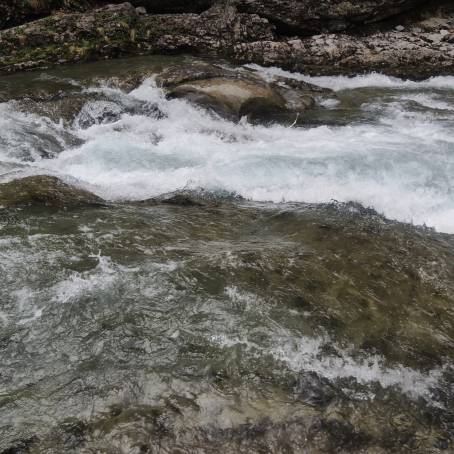 Stunning Waterfall in Ordesa Valley with Mountain Peaks  Ordesa and Monte Perdido National Park