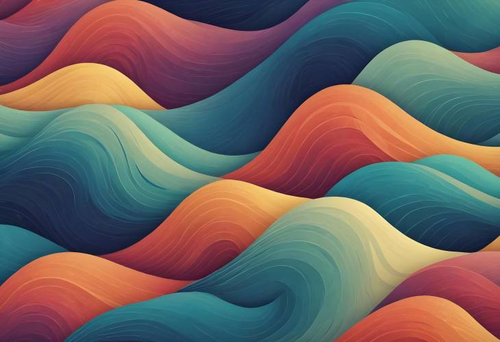 Stylish Abstract Chromium Waves with Metallic Texture Design