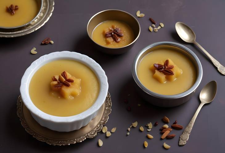 Suji Ka Halwa Delicious Semolina Pudding Cooked with Ghee, Sugar, and Cardamom for a Sweet Treat