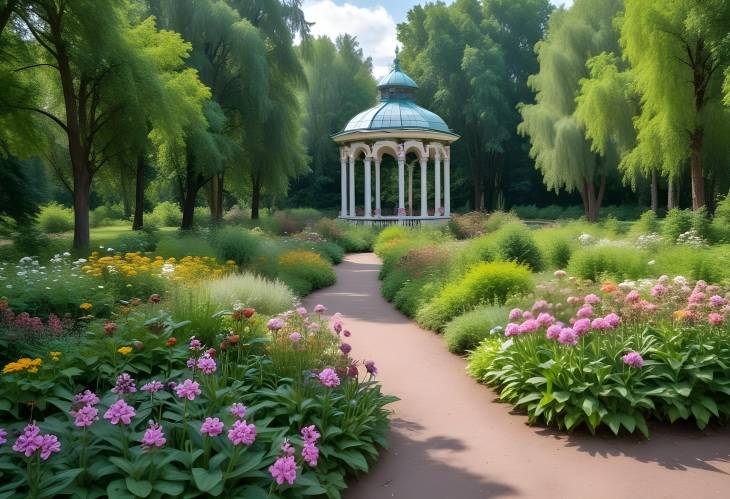 Summer at Moscows Aptekarsky Ogorod Botanic Garden, July 30, 2018  Seasonal Blooms and Greenery