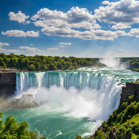 Sunny Day at Niagara Falls Discover the Stunning Beauty of Canadas Most Famous Waterfall