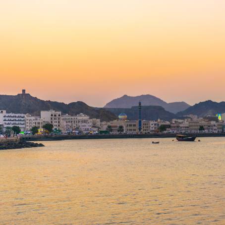 Sunset Over Muttrah Coastline, Muscat A Stunning View of Oman