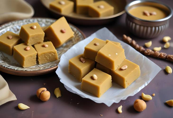 Sweet and Nutty Besan Ki Barfi Chickpea Flour Fudge with Rich Flavor