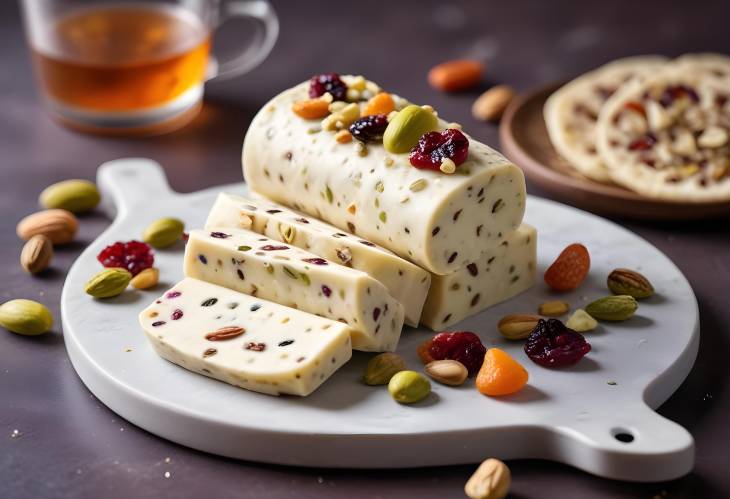 Sweet and Nutty White Chocolate Salami with Dried Fruit and Pistachio  A Festive Dessert