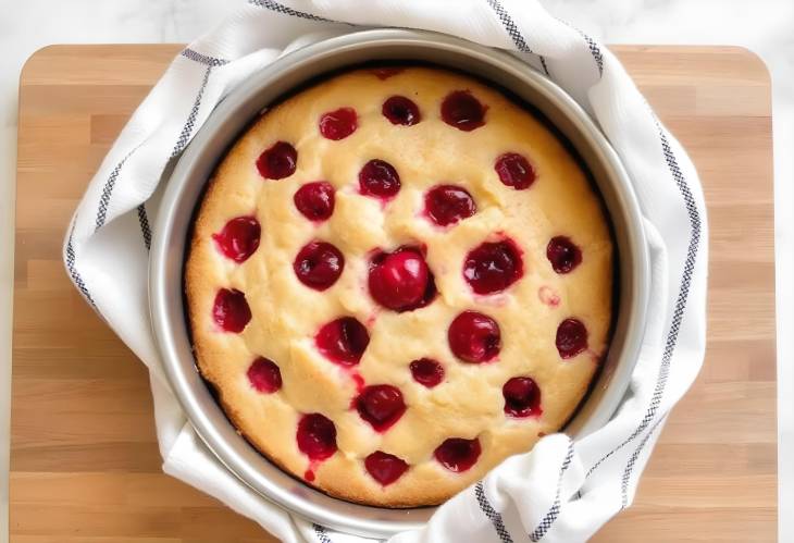 Sweet Memories Cherry Sponge Cake in Baking Tin