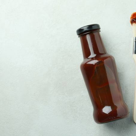 Tangy Barbeque Sauce with Basting Brush in Jar