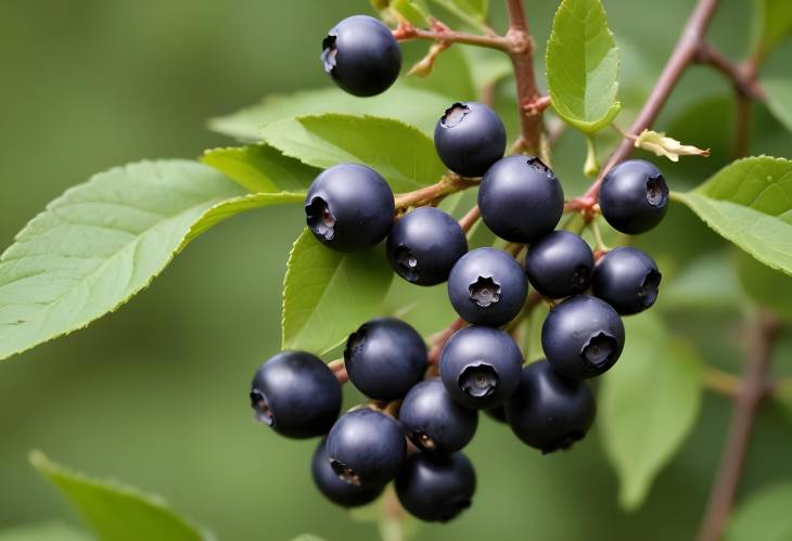 Tart Evergreen Huckleberry Sweet Dark Berries for Delicious Pies and Preserves