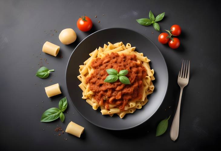 Tasty Bolognese Pasta Isolated on White A Culinary Delight