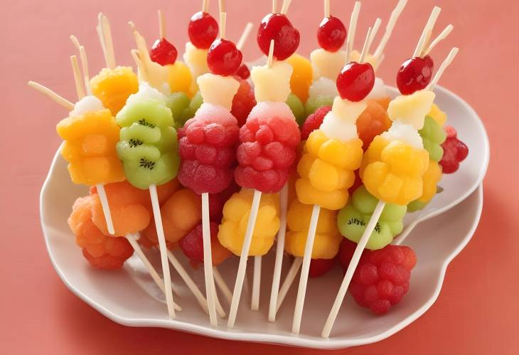 Tasty Crispy Sugar Coated Fruit on a Stick A Fun and Sweet Delight