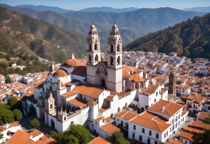 Taxco Cathedral A Glimpse of Colonial Charm on a Sunny Day in Mexico