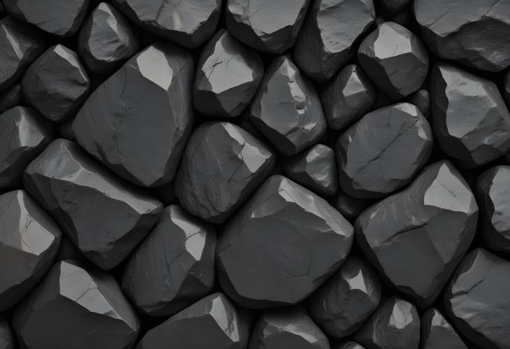 Textured Dark Stone Rock Background with Intricate Surface Patterns