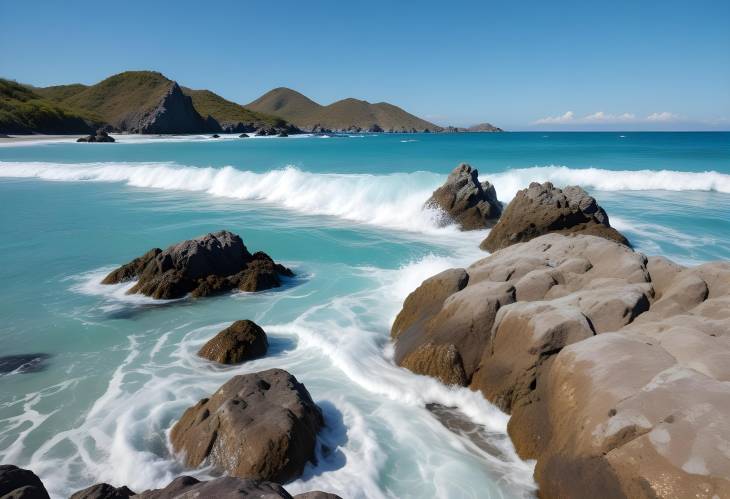 The Beauty of Playa Paredon Rocky Shores and Turquoise Waves