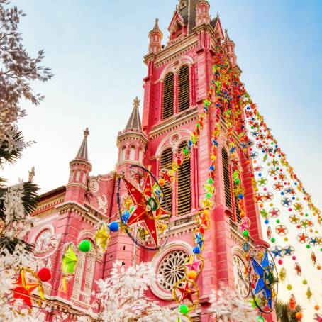 The Colorful Splendor of Tan Dinh Church