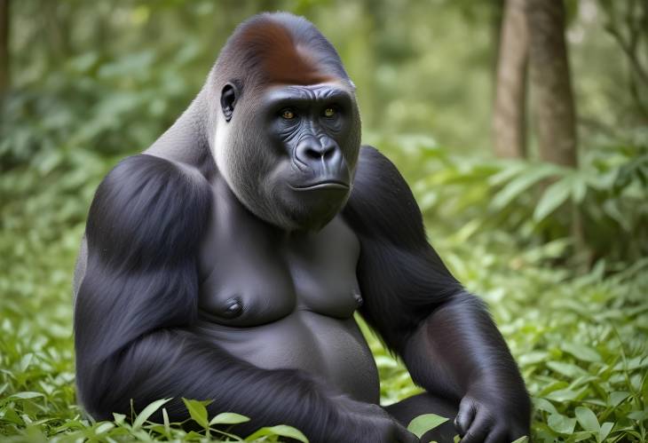 The Majestic Western Lowland Gorilla Captive Adult