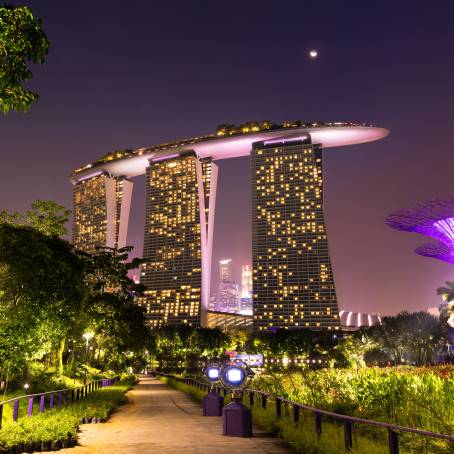 The Tranquil Evening at Gardens by the Bay