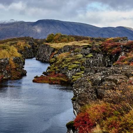 The Tranquil River of Thingvellir National Park