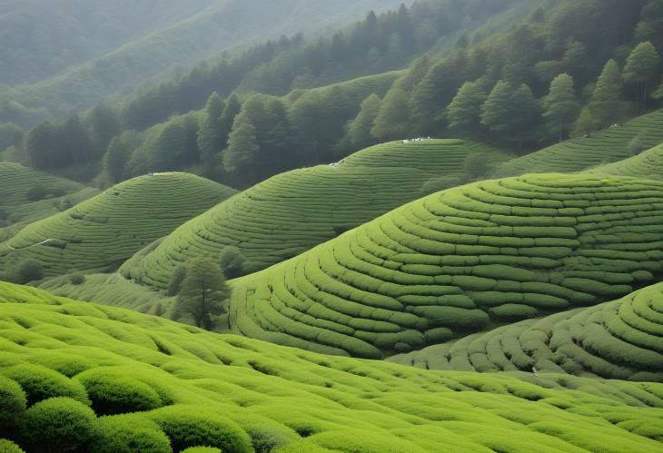 The Vibrant Green of Boseong Tea Garden A South Korean Landmark