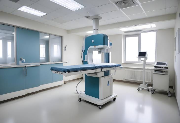 Title Modern X Ray Machine in Hospital Advanced Diagnostic Imaging Equipment