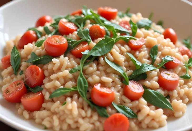 Tomato and Arugula Risotto A Fresh and Peppery Delight