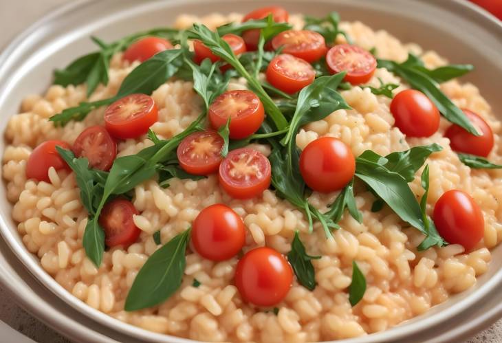 Tomato and Arugula Risotto Creamy, Peppery, and Freshly Made