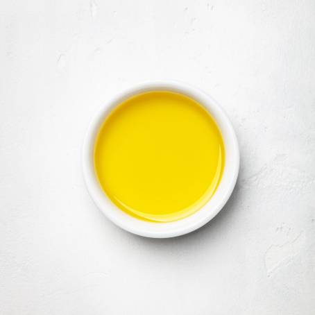 Top Down View of Olive Oil on White Surface A Culinary Delight