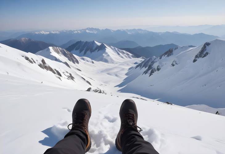 Top of the World Majestic Snow Capped Mountain View