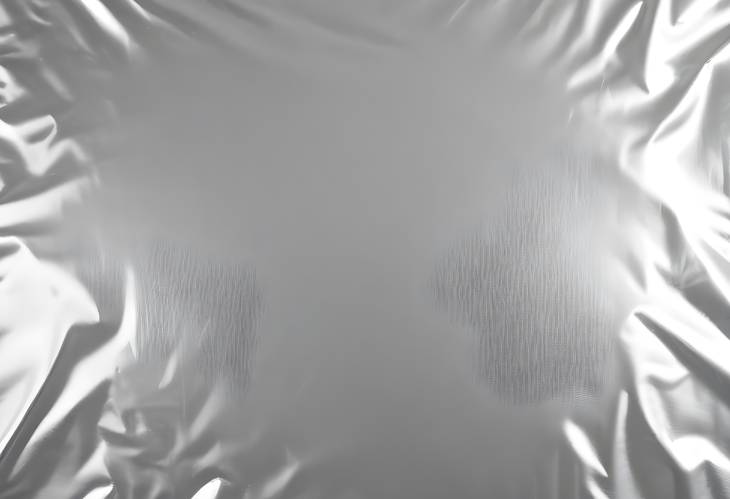 Top View of Reflective Silver Foil as a Background