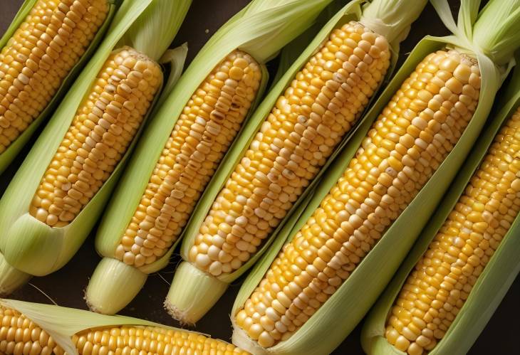 TopDown Fresh Corn on the Cob Perfect for Grilling, Boiling, and Summer Dishes